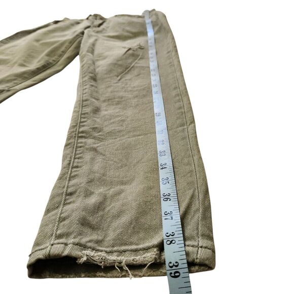 YMI  jeans for Women's Size 11/30 Mom Fit Light Green Color Distressed Style - Picture 9 of 14